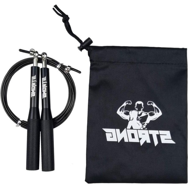 Crossfit fitness springtouw - Srtong springtouw met kogellagers en verstelbare kabel - Afvallen en training