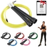 Crossfit springtouw met QR-code voor optimale training en stretching - ideaal voor mannen en vrouwen