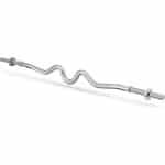 Curl Halterstang 120cm - Gehard Staal voor Krachttraining tot 85kg incl. Sterklemmen