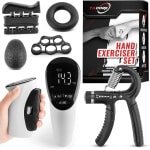 Digitale Grijptester en Krachttrainer Set met Weerstandsbanden