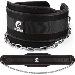 Dip Belt Ketting voor Gewichtheffen Pullups Powerlifting CrossFit Workouts - Lange Heavy Duty Steel Comfortabele Neopreen Taille Ondersteuning