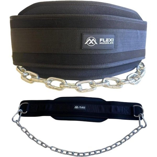Dip Belt met Ketting voor Gewichtheffen - Krachttraining en Progressieve Overbelasting