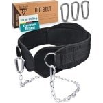 Dipriem voor Krachttraining en Calisthenics - Inclusief Neopreen Bescherming en 3 Karabijnhaken