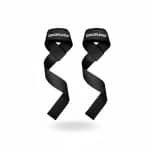 Disciplined Lifting Straps - Fitness Polsbanden - Polssteun voor Deadlifts, Crossfit & Gewichtheffen - Comfortabele Grip Straps - Zwart - 2 Stuks + Opbergtas