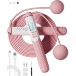 Draadloos Springtouw met Teller - Verstelbaar Springtouw voor Fitness, Boksen en Cardio Training