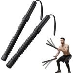 Draadloze battle rope voor thuisgyms, krachttraining, draagbaar fitnesstouw, geschikt voor HIIT-trainingen, low-impact cardio, duurzaam trainingstouw voor core strength en armspierkracht - 2-pack