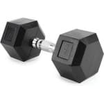 Dumbbells 12.5kg - 35kg Hexagon Rubber Gewichten voor Krachttraining Thuis