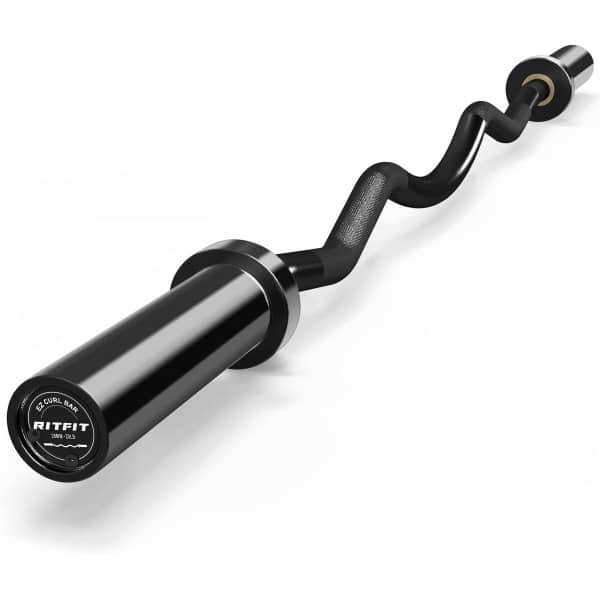 EZ Curl Stang Olympisch 2 Inch met Gewichten voor Biceps, Triceps en Krachttraining