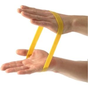 Elastische fitnessband voor krachttraining en rekken