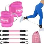 Enkelbanden met trekkoord voor fitnessapparaten - Ideaal voor krachttraining en gym