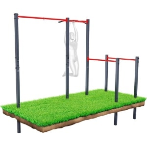 Equivera Pull Up Station - Power Tower Pro - Dip Station - Krachtstation - Pull Up Bar - Krachttraining - Incl. E-Book