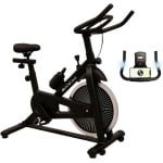 Ergometer Hometrainer met LCD Display en Hartslagmeter - Verschillende Weerstandsniveaus