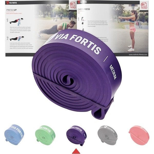 Fitness Elastiek Set met Stevige Weerstandsbanden voor Krachttraining en Hulp bij Pull-ups