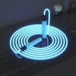 Fitness Springtouw voor Volwassenen en Kinderen - Verstelbaar Speed Rope met LED Licht voor Cardio Training