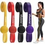 Fitness Weerstandsbanden Set met 4 Intensiteit Niveaus voor Krachttraining en Yoga