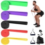 Fitness Weerstandsbanden Set van 5 voor Krachttraining en Yoga