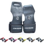 Fitness lifting straps - krachtsport bodybuilding en crossfit - grips fitness met 7 mm polskussen zwart M fitness straps