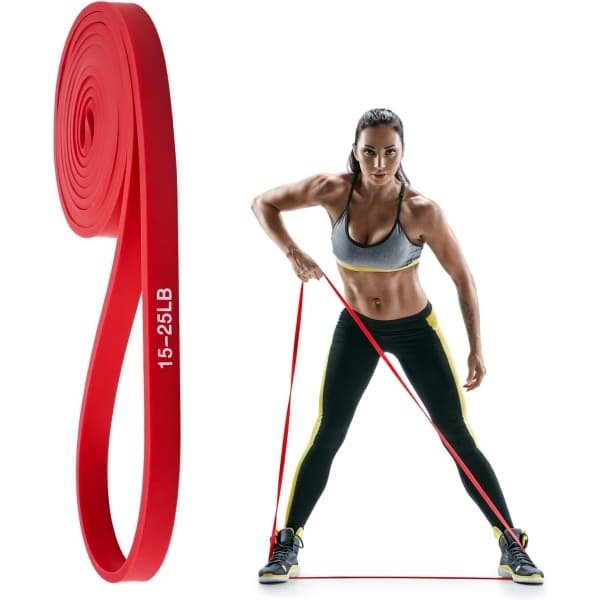 Fitnessbanden, 100% latex weerstandsbanden, enkele verpakking oefenband, weerstandsbanden, fitnessband, elastische band sport voor spieropbouw, yoga, pilates, krachttraining