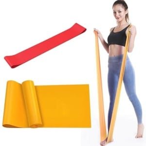 Fitnessbanden Set - 15 lbs Elastische Banden voor Krachttraining, Yoga en Revalidatie