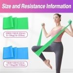 Fitnessbanden set voor thuisfitness - Weerstandsbanden voor yoga, pilates en crossfit - 2 sterktes, extra lange 1,8/2 meter banden (8-10 kg/12-15 kg)