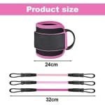 Fitnessbandenset voor krachttraining met D-vormige karabijnhaken - 3 weerstandsbanden voor thuis en gym