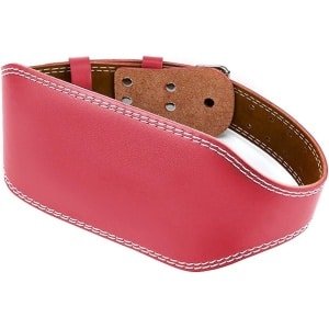 Fitnessgordel - Gewichthefgordel - Rug- en onderrugsteun - Krachttraining - Fitnessworkout - Thuisgym - Roze - Maat M