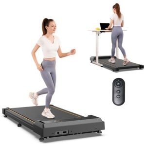 Formill FT21 elektrische loopband-opvouwbare loopband voor thuis 1-6KM/H-met LED-display-compact loopkussen voor thuis en op kantoor- Zwart