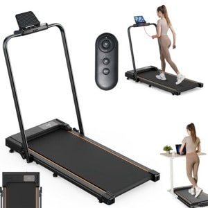 Formill FT51 2-in-1 Loopband Inklapbaar 1-6km/u-elektrische loopband - Hardloopband - Voor Thuis- Zwart