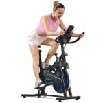 Formill QK116C Hometrainer - Fitness Fiets - Led Display - Verstelbaar Zadel - 0-100% weerstand niveaus - Max 130kg - Extreem Stil