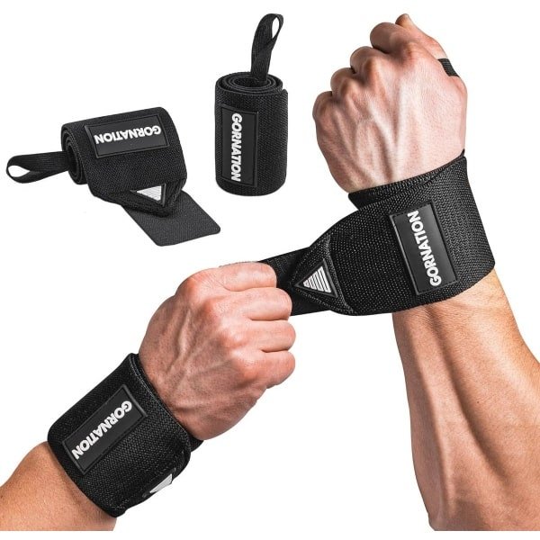 GORNATION Power Wrist Wraps, Polsbanden, Professionele Polssteun voor Gewichtheffen, Calisthenics, Bodybuilden & Krachttraining, Lifting Straps, Voor mannen en vrouwen