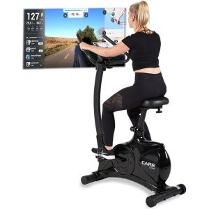 Gemotoriseerde Hometrainer met 24 Programma's, 12 kg Vliegwiel en Kinomap Connectie