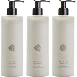 Geneva Guild Haarconditioner met creatine en kamille-extract met pompje, veganisten 3x380 ml