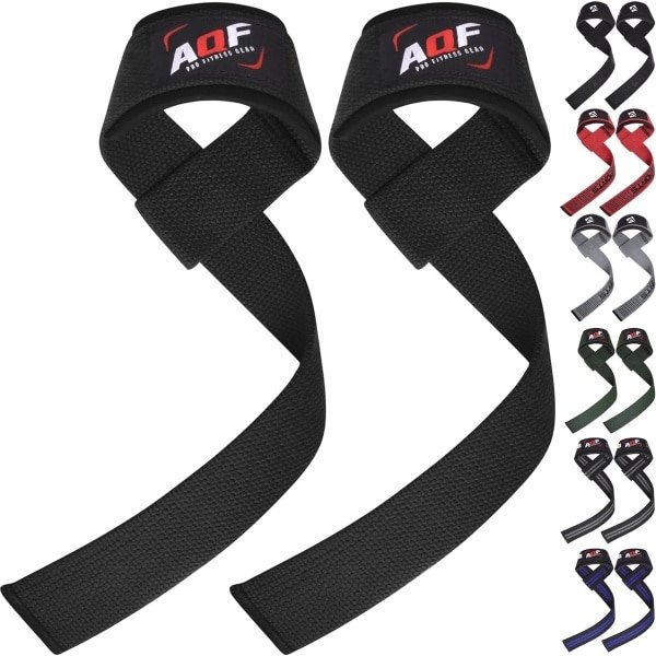 Gewatteerde Gym Riemen voor Krachttraining en Crossfit - Pols Ondersteuning voor Deadlifts en Bodybuilding