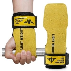 Gewichthefbanden met Polssteun voor Deadlifts, Pull-ups en Krachttraining - Heavy Duty Leer