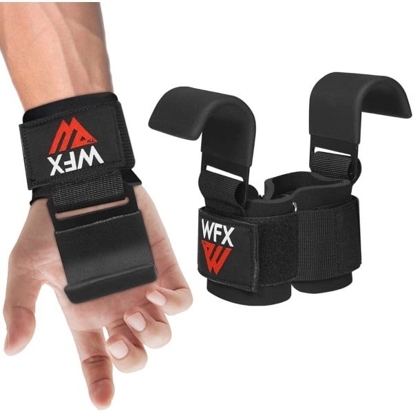 Gewichtheffen Haken met Antislip Rubber - Neopreen Polsbescherming voor Krachttraining