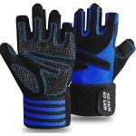 Gewichtheffen Handschoenen met Polsbandjes - Gel Gewatteerd voor Gym & Crossfit - Fitness Oefenhandschoenen met Volledige Palmbescherming