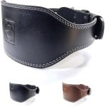 Gewichthefriem voor krachttraining en powerlifting - zwart-15 cm S