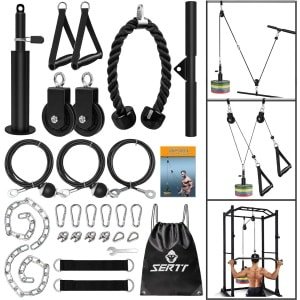 Gewichtskabel- en katrolsysteem - voor krachttraining - gelegeerd staal