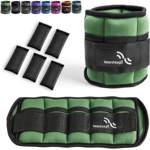 Gewichtsmanchetten verstelbare enkelgewichten - voet-/polsgewicht manchetten 045 kg - 16 kg - voor krachttraining - één paar