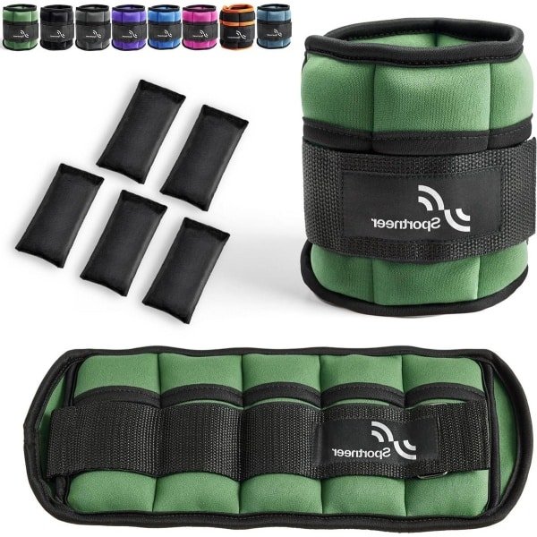 Gewichtsmanchetten verstelbare enkelgewichten - voet-/polsgewicht manchetten 045 kg - 16 kg - voor krachttraining - één paar