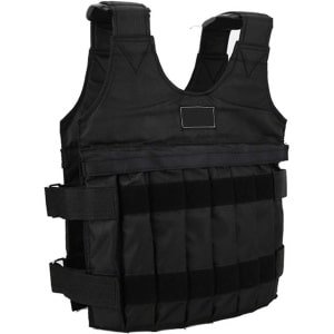 Gewichtsvest 20KG Verstelbaar Bodybuilding Workout Fitness Gym- Heavy Body Oefening - Krachttraining - Boksen met Zandzakken Gewichtsvest