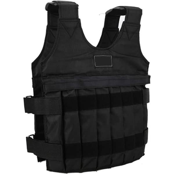 Gewichtsvest 20KG Verstelbaar Bodybuilding Workout Fitness Gym- Heavy Body Oefening - Krachttraining - Boksen met Zandzakken Gewichtsvest
