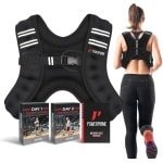 Gewichtsvest 5 kg verstelbaar uniseks voor hardlopen en krachttraining, neopreen met reflecterende strepen