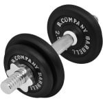 Gietijzeren Halterset 10 kg voor Krachttraining - Korte Halterstang en Halterschijven