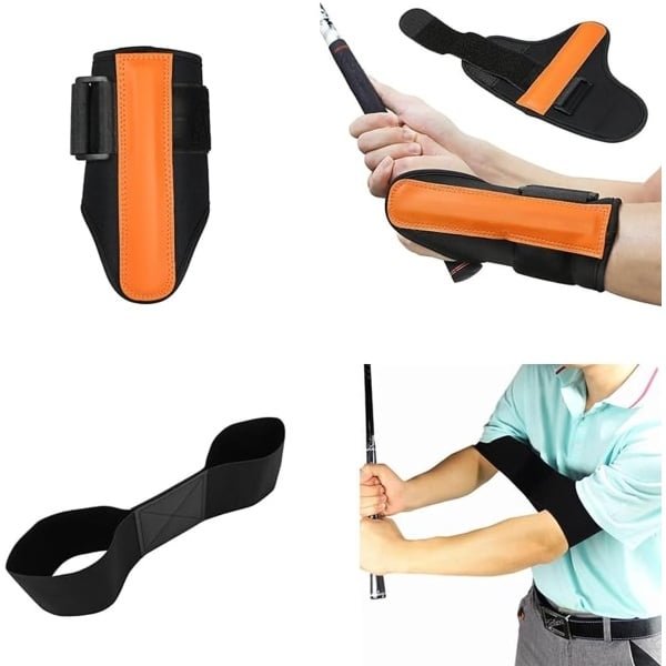 Golfswing trainingsset - polsstabilisator - armsteun band - lift de houding van de golfer - nauwkeurigheid en krachttraining band