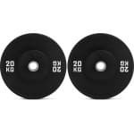 Gym Masters - Bumper Plates 20 kg (2 stuks) - Halterschijven 50 mm - Premium Rubber - Vloerbeschermend - Gewichtsschijven voor Krachttraining & Crossfit