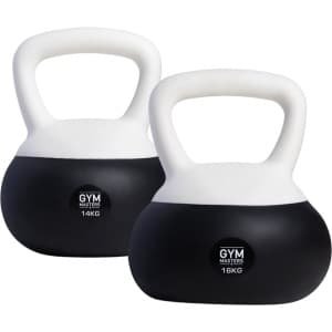 Gym Masters Zachte Kettlebell Set - 4, 10 & 16 kg - Fitness Gewicht voor Thuis & Sportschool - Krachttraining & Cardio - Anti-Beschadiging