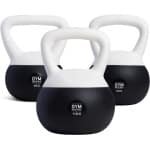 Gym Masters Zachte Kettlebell Set - 4, 6 & 10 kg - Fitness Gewicht voor Thuis & Sportschool - Krachttraining & Cardio - Anti-Beschadiging