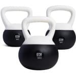 Gym Masters Zachte Kettlebell Set - 4, 6 & 12 kg - Fitness Gewicht voor Thuis & Sportschool - Krachttraining & Cardio - Anti-Beschadiging