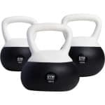Gym Masters Zachte Kettlebell Set - 6, 12 & 16 kg - Fitness Gewicht voor Thuis & Sportschool - Krachttraining & Cardio - Anti-Beschadiging